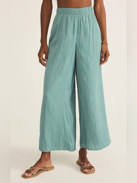 Abercrombie & Fitch Pants - Abercrombie & Fitch Sage Green High Rise Wide Leg Pull On Pants Size Large NWOT
